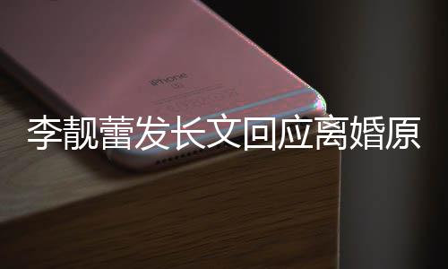 容文内王召妓回应长文出轨原因全李靓蕾发离婚力宏