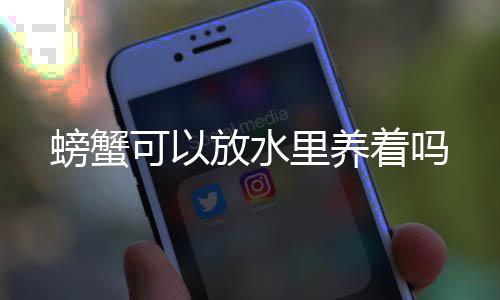 螃蟹可以着吗放水里养